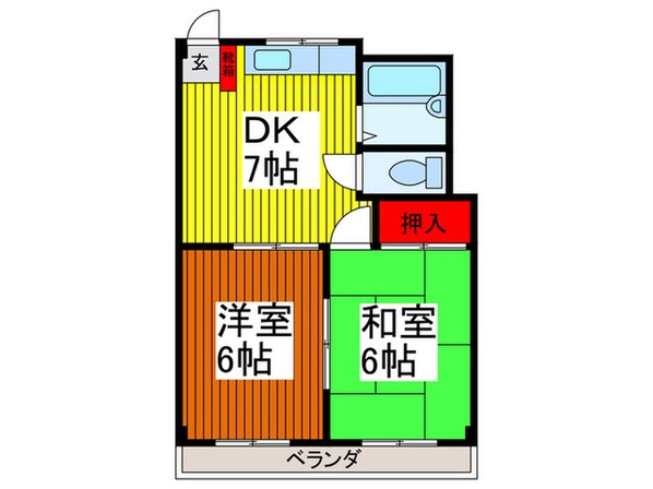 マンションシラヌイの物件間取画像